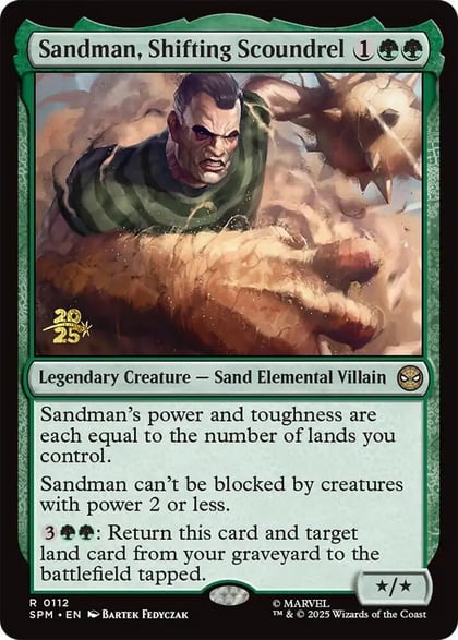 Sandman, Shifting Scoundrel, Prerelease Cards 112