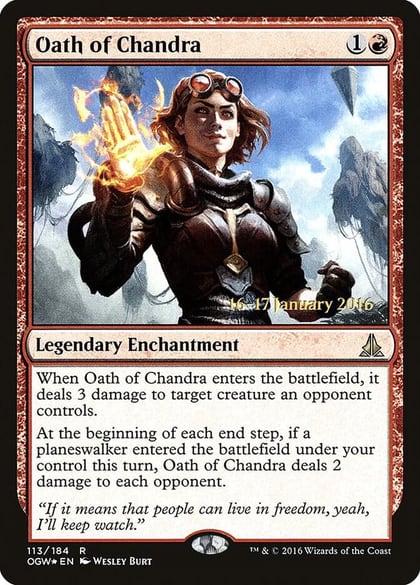 Oath of Chandra, Prerelease Cards 113