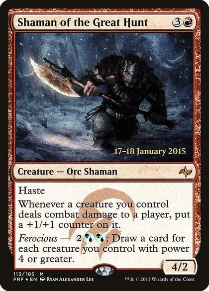 Shaman of the Great Hunt, Prerelease Cards 113