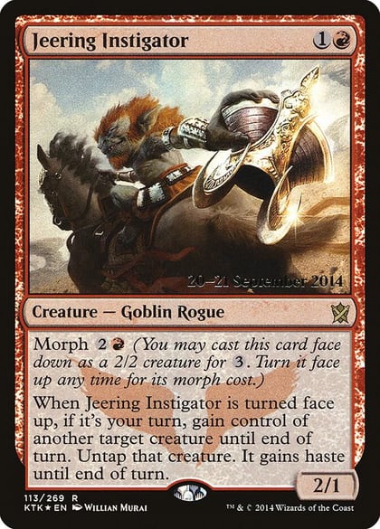 Jeering Instigator, Prerelease Cards 113