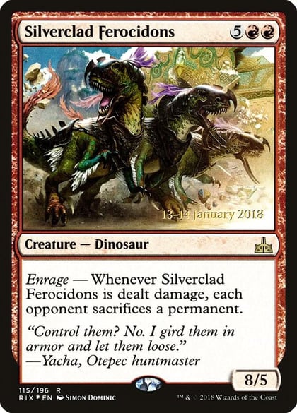 Silverclad Ferocidons, Prerelease Cards 115