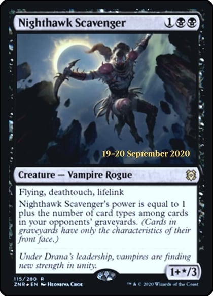 Nighthawk Scavenger, Prerelease Cards 115
