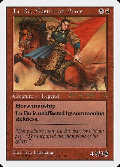 Lu Bu, Master-at-Arms (Singapore 7/4/99), Prerelease Cards 115