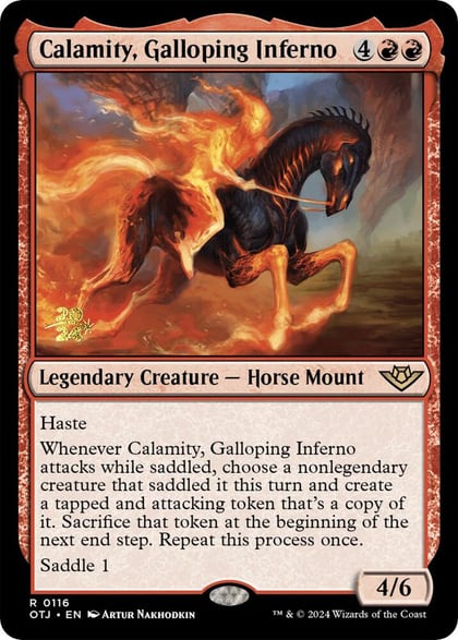Calamity, Galloping Inferno, Prerelease Cards 116