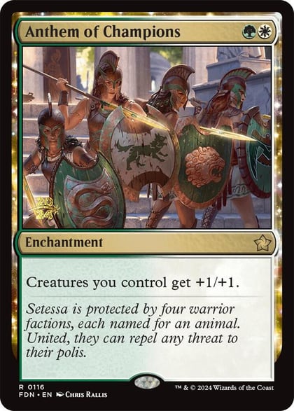 Anthem of Champions, Prerelease Cards 116