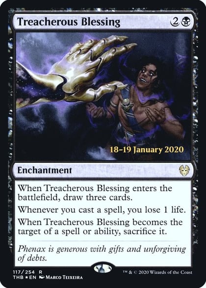 Treacherous Blessing, Prerelease Cards 117