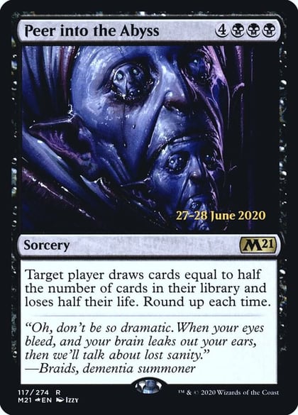 Peer into the Abyss, Prerelease Cards 117