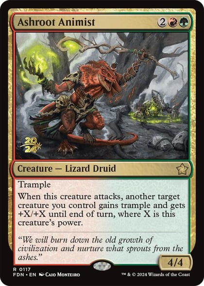 Ashroot Animist, Prerelease Cards 117