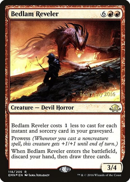 Bedlam Reveler, Prerelease Cards 118