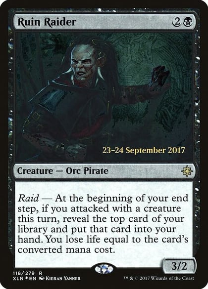 Ruin Raider, Prerelease Cards 118