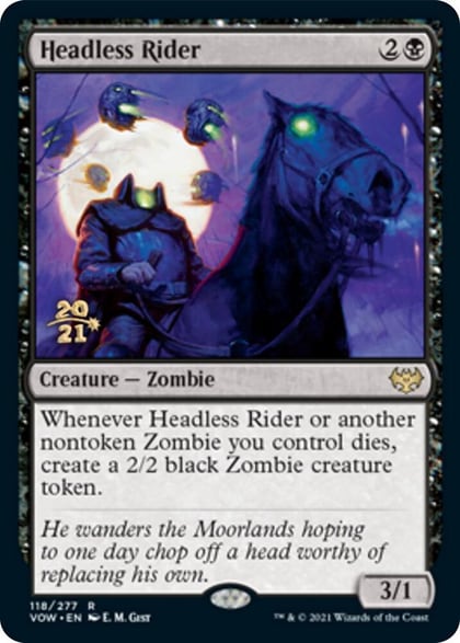 Headless Rider, Prerelease Cards 118