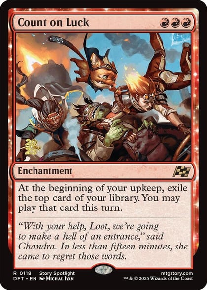 Count on Luck, Prerelease Cards 118