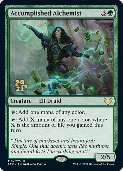 Accomplished Alchemist, Prerelease Cards 119