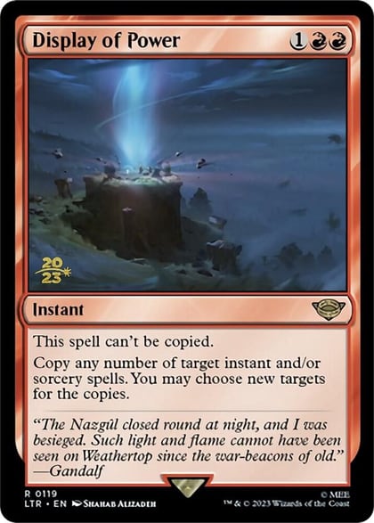 Display of Power, Prerelease Cards 119