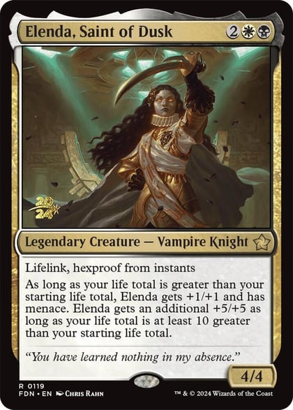 Elenda, Saint of Dusk, Prerelease Cards 119