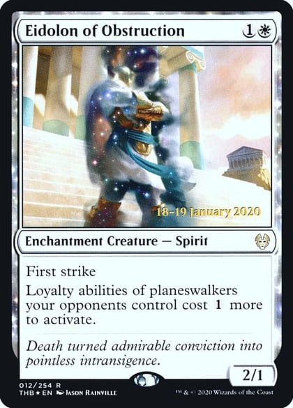 Eidolon of Obstruction, Prerelease Cards 12