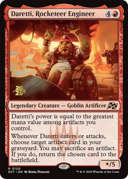 Daretti, Rocketeer Engineer, Prerelease Cards 120