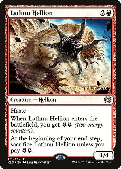 Lathnu Hellion, Prerelease Cards 121