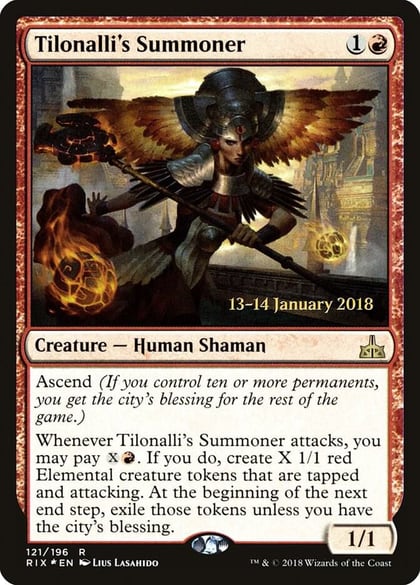Tilonalli's Summoner, Prerelease Cards 121