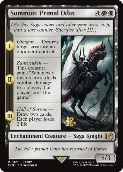 Summon: Primal Odin, Prerelease Cards 121