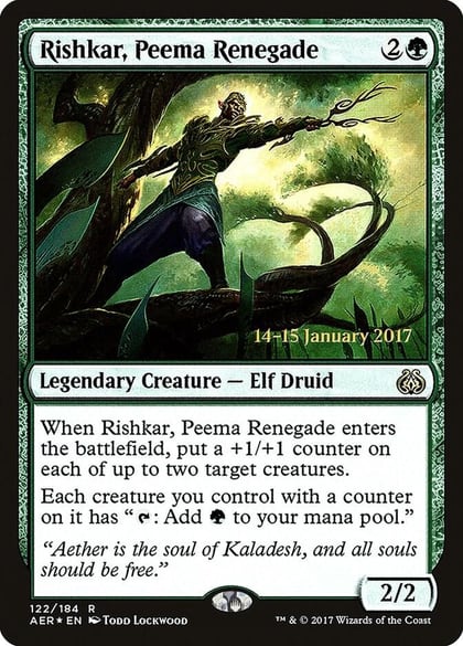 Rishkar, Peema Renegade, Prerelease Cards 122