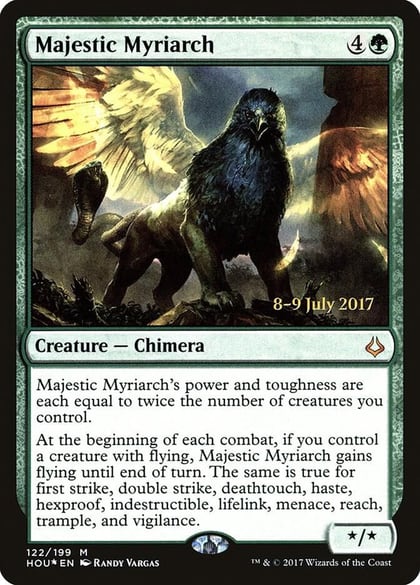 Majestic Myriarch, Prerelease Cards 122