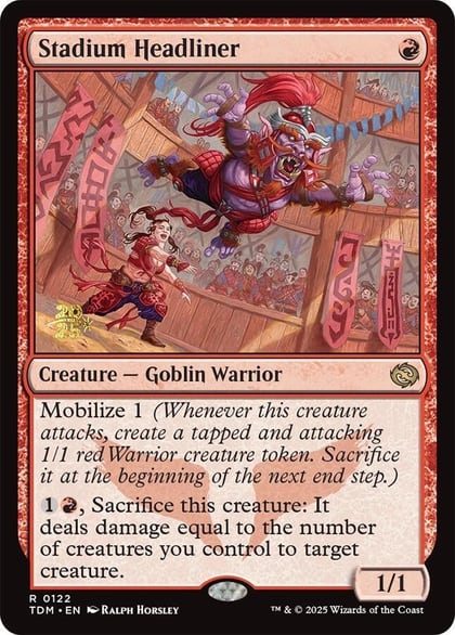 Stadium Headliner, Prerelease Cards 122