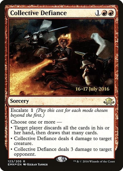 Collective Defiance, Prerelease Cards 123