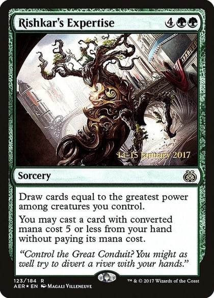 Rishkar's Expertise, Prerelease Cards 123