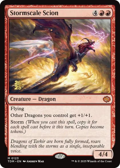 Stormscale Scion, Prerelease Cards 123