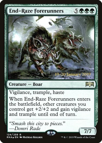 End-Raze Forerunners, Prerelease Cards 124