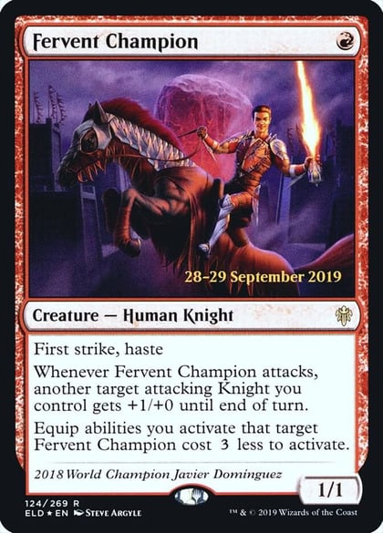 Fervent Champion, Prerelease Cards 124