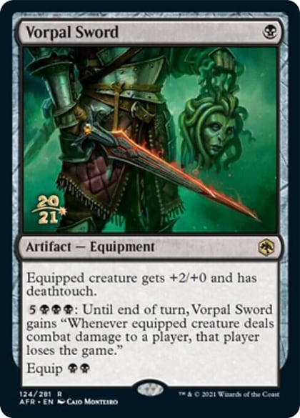 Vorpal Sword, Prerelease Cards 124