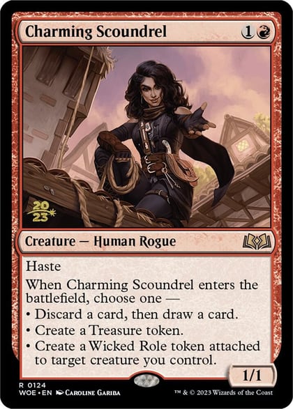Charming Scoundrel, Prerelease Cards 124