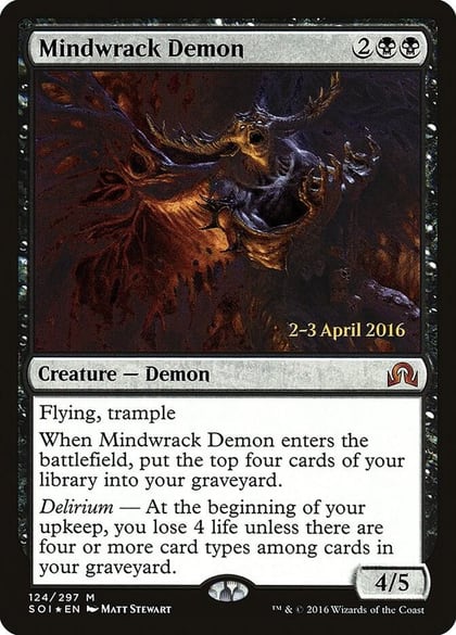 Mindwrack Demon, Prerelease Cards 124
