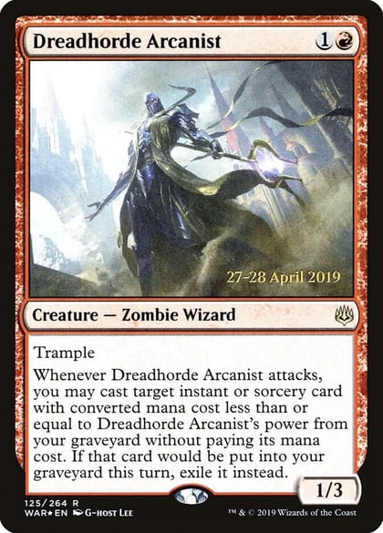 Dreadhorde Arcanist, Prerelease Cards 125