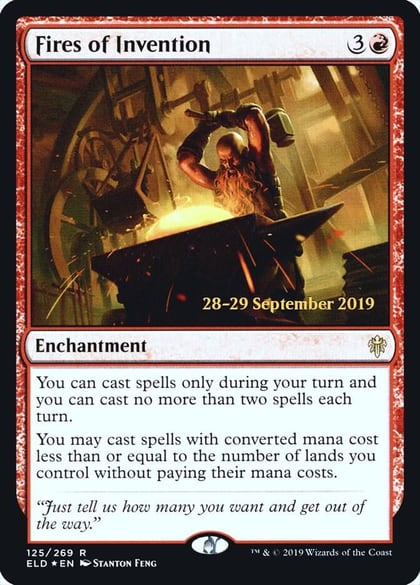 Fires of Invention, Prerelease Cards 125
