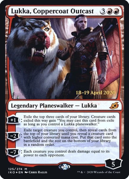 Lukka, Coppercoat Outcast, Prerelease Cards 125