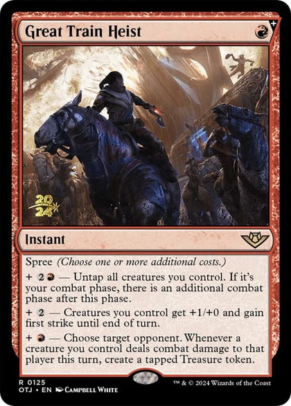 Great Train Heist, Prerelease Cards 125