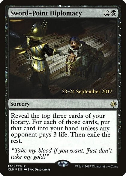 Sword-Point Diplomacy, Prerelease Cards 126