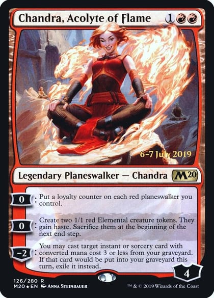 Chandra, Acolyte of Flame, Prerelease Cards 126