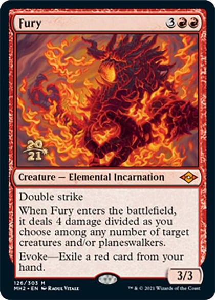 Fury, Prerelease Cards 126