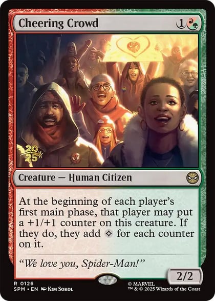 Cheering Crowd, Prerelease Cards 126