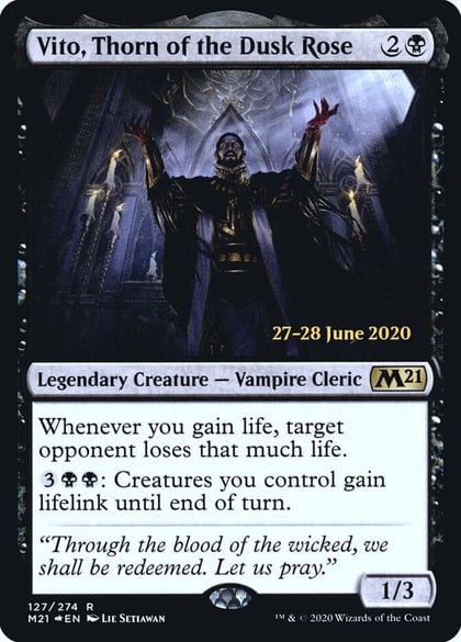 Vito, Thorn of the Dusk Rose, Prerelease Cards 127