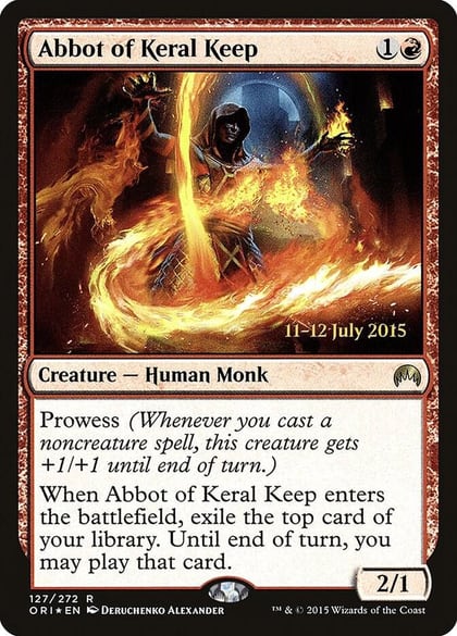 Abbot of Keral Keep, Prerelease Cards 127