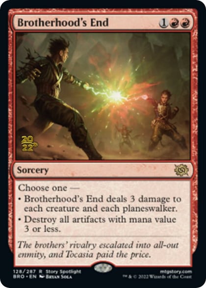 Brotherhood's End, Prerelease Cards 128