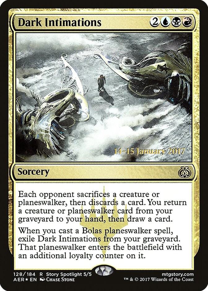 Dark Intimations, Prerelease Cards 128
