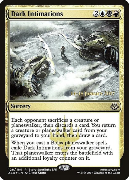 Dark Intimations, Prerelease Cards 128
