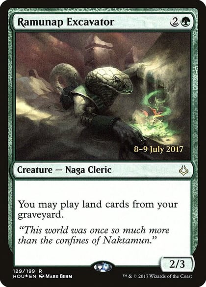 Ramunap Excavator, Prerelease Cards 129