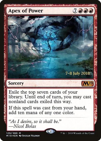 Apex of Power, Prerelease Cards 129